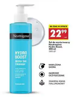 Biedronka żel do mycia twarzy Neutrogena Hydro Boost, 200 ml oferta