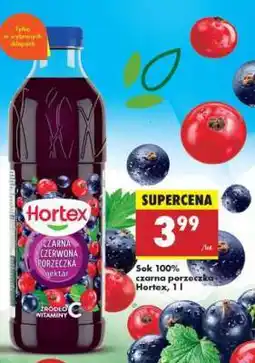 Biedronka Sok 100% czarna porzeczka Hortex, 1 l oferta
