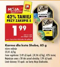 Biedronka Karma dla kota Sheba, 85 g oferta