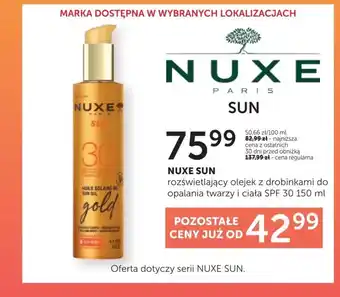 Ziko Dermo Olejek do opalania Nuxe oferta