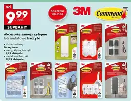 Biedronka Haczyki z metalowym uchwytem białe Command Brand oferta
