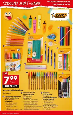 Biedronka Długopisy wielokolorowe Bic oferta