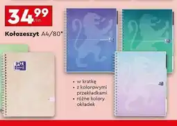Biedronka Kołonotatnik a4/80 kartek Oxford oferta