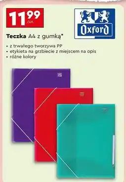 Biedronka Teczka z gumką a4 Oxford oferta