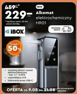 Biedronka Alkomat elektrochemiczny hr01 Ibox oferta