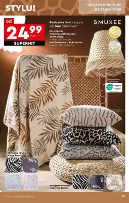 Biedronka Koc flanelowy 150 x 200 cm Smukee oferta