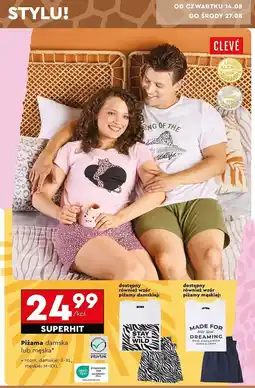 Biedronka Piżama męska rozm. m-xxl Cleve oferta