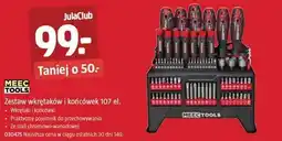Jula Zestaw wkrętaków i końcówek 107 elementów oferta