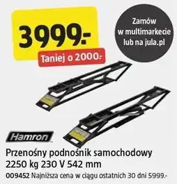 Jula Przenośny podnośnik samochodowy oferta