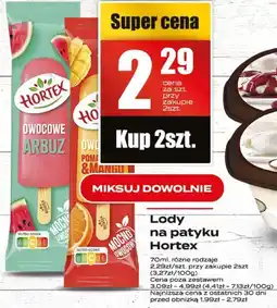 Supeco Lody na patyku Hortex oferta