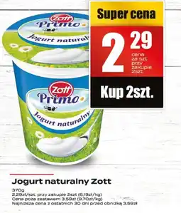 Supeco Jogurt naturalny Zott oferta