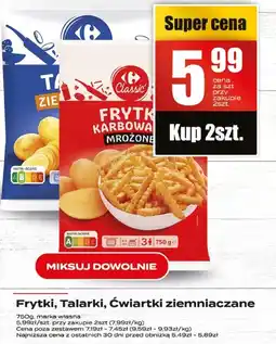 Supeco Frytki, talarki, ćwiartki ziemniaczane Carrefour oferta