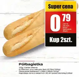 Supeco Bułka półbagietka Supeco oferta