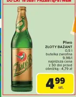 Carrefour Piwo Złoty bażant oferta