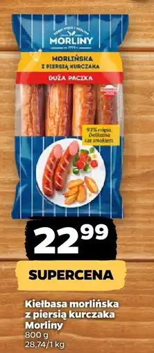 Netto Kiełbasa morlińska z piersi kurczaka Morliny oferta