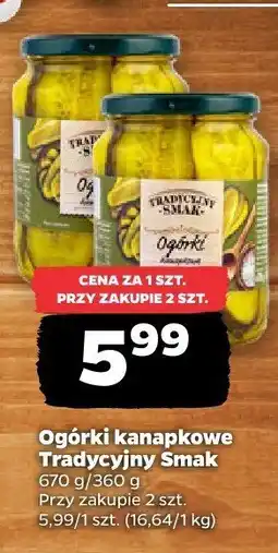 Netto Ogórki kanapkowe Tradycyjny Smak oferta