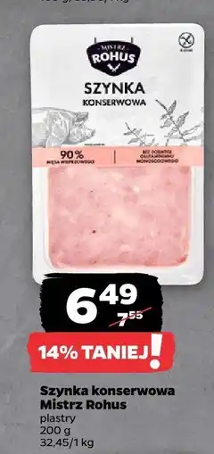 Netto Szynka konserwowa Mistrz Rohus oferta