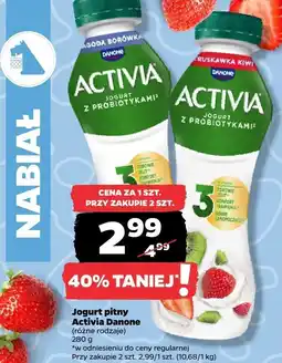 Netto Jogurt pitny Activia Danone różne rodzaje oferta