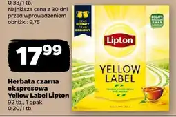 Netto Herbata czarna ekspresowa Yellow Label Lipton oferta