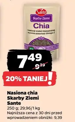 Netto Nasiona chia Skarby Ziemi Sante oferta