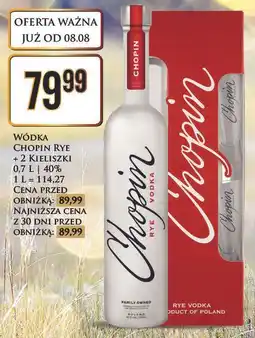 Dino Wódka + 2 kieliszki Chopin Rye oferta