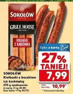 Kaufland Kiełbaski z karkówką Sokołów Grill House oferta