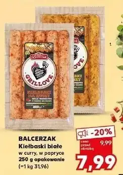 Kaufland Kiełbaski białe w papryce Balcerzak oferta