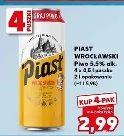 Kaufland Piwo Piast Wrocławski oferta