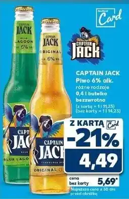 Kaufland Piwo Captain Jack oferta