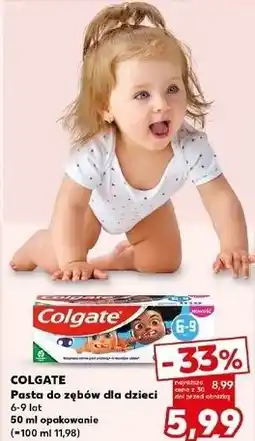 Kaufland Pasta do zębów 6-9 Colgate Smiles oferta