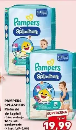 Kaufland Pieluchy do pływania 4-5 Pampers Splashers oferta
