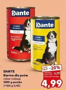 Kaufland Karma dla psów z wołowiną Dante oferta