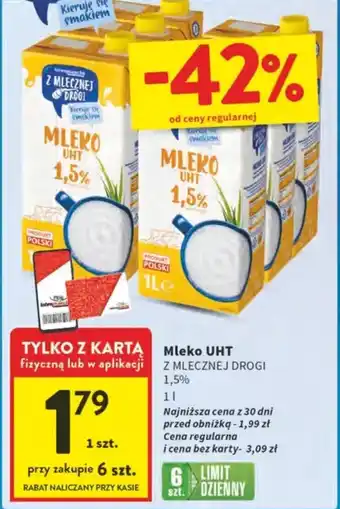 Intermarche Mleko UHT 1,5% Z MLECZNEJ DROGI oferta