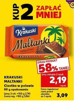 Kaufland Ciastka w polewie Krakuski Maltanki oferta