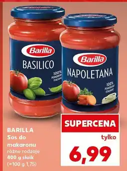 Kaufland Sos do makaronu Basilico, Napoletana Barilla oferta