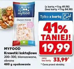 Kaufland Krewetki koktajlowe obrane MyFood oferta
