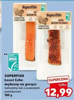 Kaufland Łosoś coho wędzony na gorąco SuperFish oferta