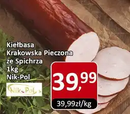 Market Point Kiełbasa Krakowska Pieczona ze Spichrza Nik-Pol oferta