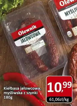 Market Point Kiełbasa jałowcowa, myśliwska z szynki Olewnik oferta