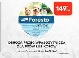 AquaelZOO Obroża przeciwpasożytnicza dla psów lub kotów Foresto oferta