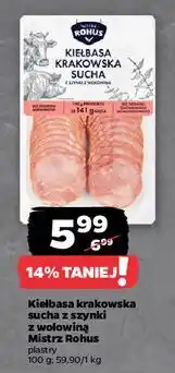 Netto Kiełbasa krakowska sucha Mistrz Rohus oferta