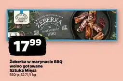 Netto Żeberka wolno gotowane w marynacie bbq Sztuka Mięsa Netto oferta