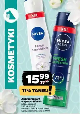 Netto Antyperspirant Nivea Men Fresh Sensation oferta