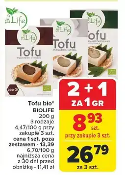 Carrefour Tofu bio Biolife oferta
