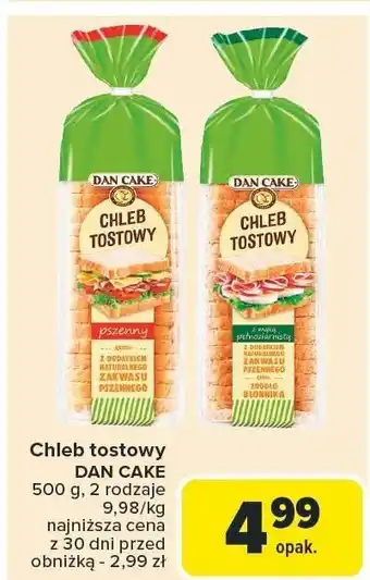 Carrefour Chleb tostowy DAN CAKE oferta