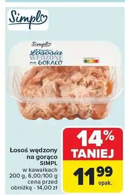 Carrefour Łosoś wędzony na gorąco SIMPLY oferta