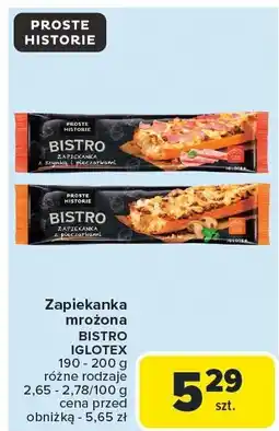 Carrefour Zapiekanka mrożona Bistro Iglotex oferta