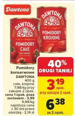Carrefour Pomidory konserwowe całe, krojone Dawtona oferta