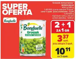 Carrefour Groszek konserwowy Bonduelle oferta