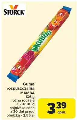 Carrefour Guma rozpuszczalna Mamba Storck oferta